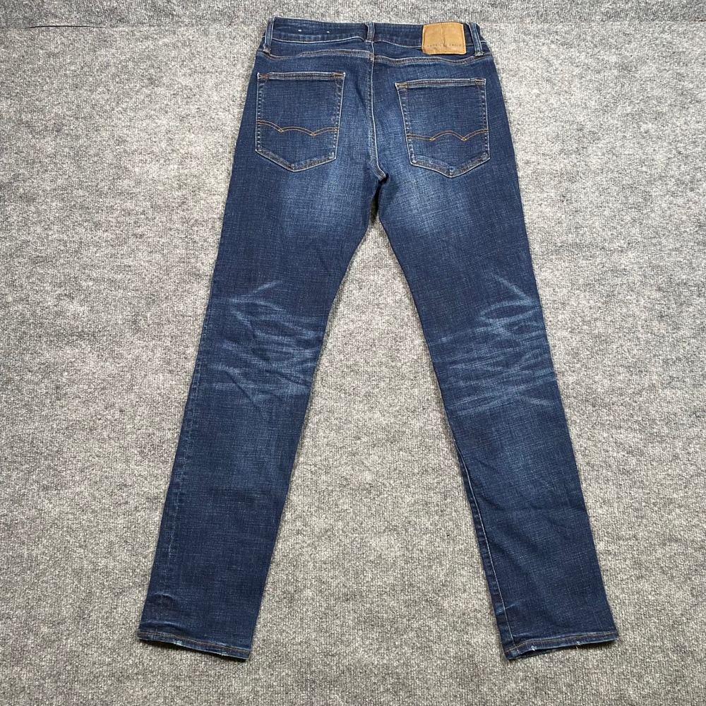 American Eagle Mens Slim Straight Dark Wash Next Level Flex Jeans 31x32 Blue